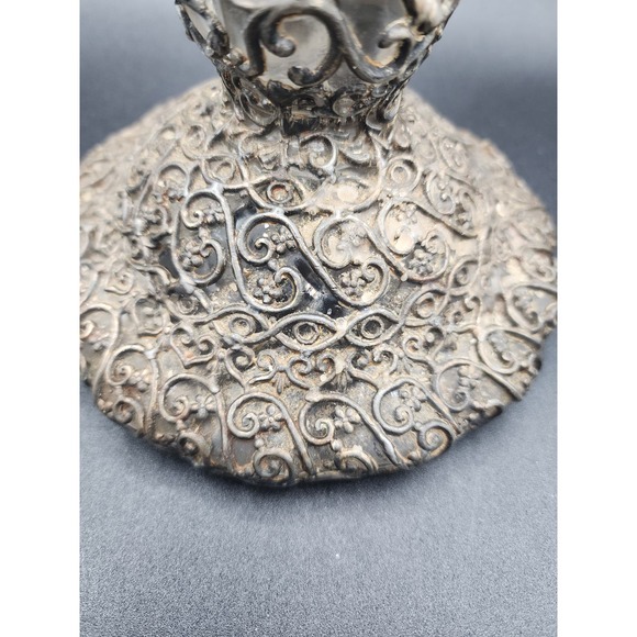 Rare caged glass candlestick - Picture 2 of 8